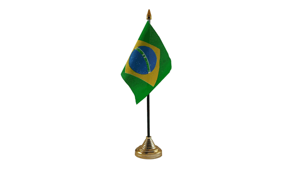 Brazil Table Flags